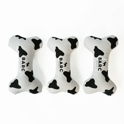 Barc London Cow Squeaky Dog Bone Toy