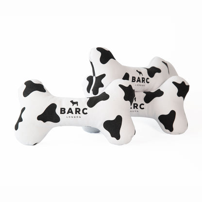 Barc London Cow Squeaky Dog Bone Toy